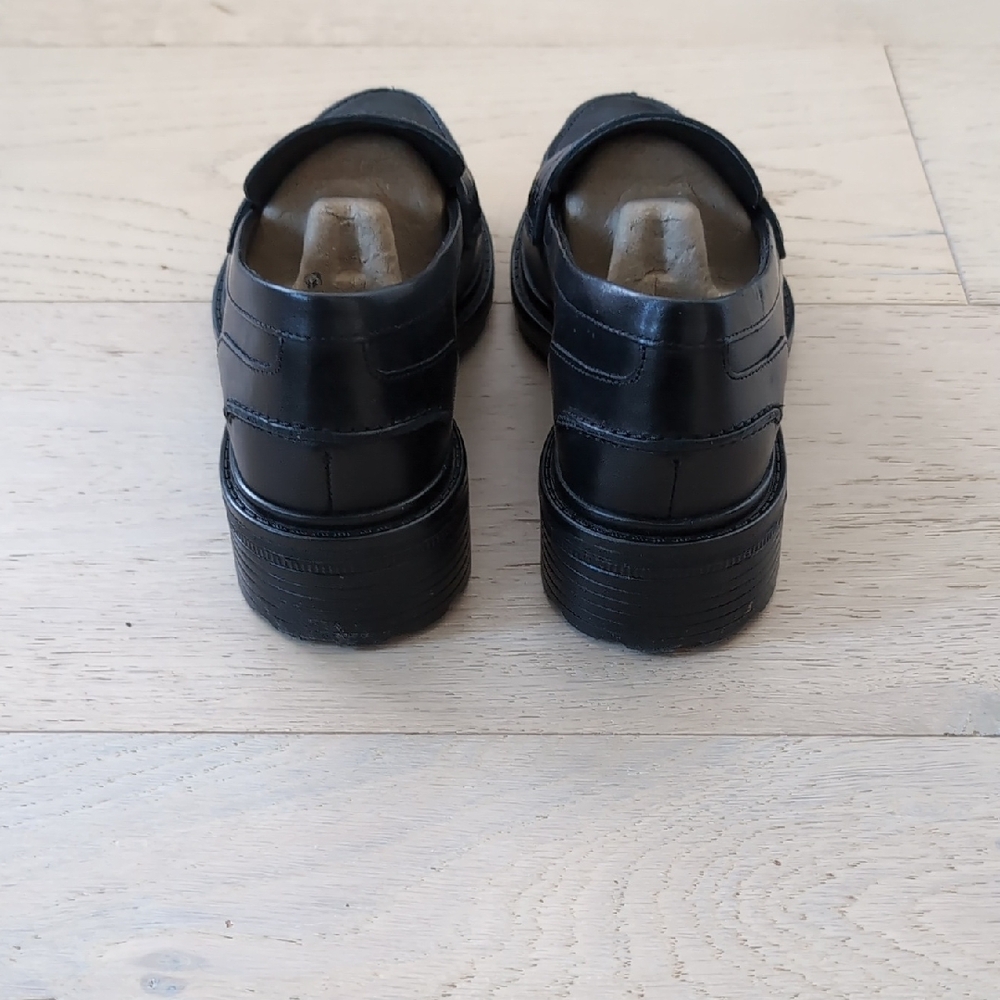 Geox Black Leather Loafers - Picture 4 of 6